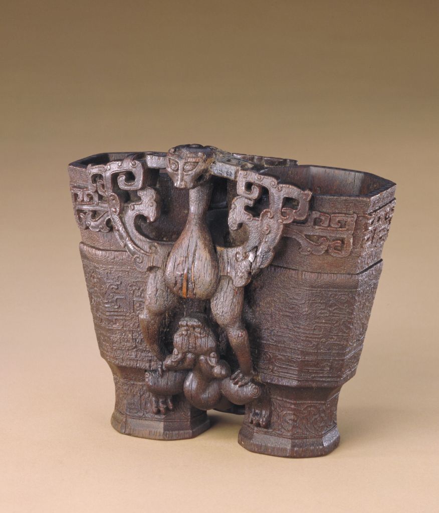 图片[1]-Rhinoceros horn eagle bear Hekan cup-China Archive